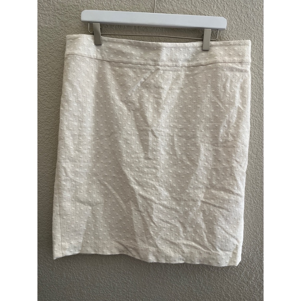 Ann Taylor Cream Cotton Skirt Women’s Size 14